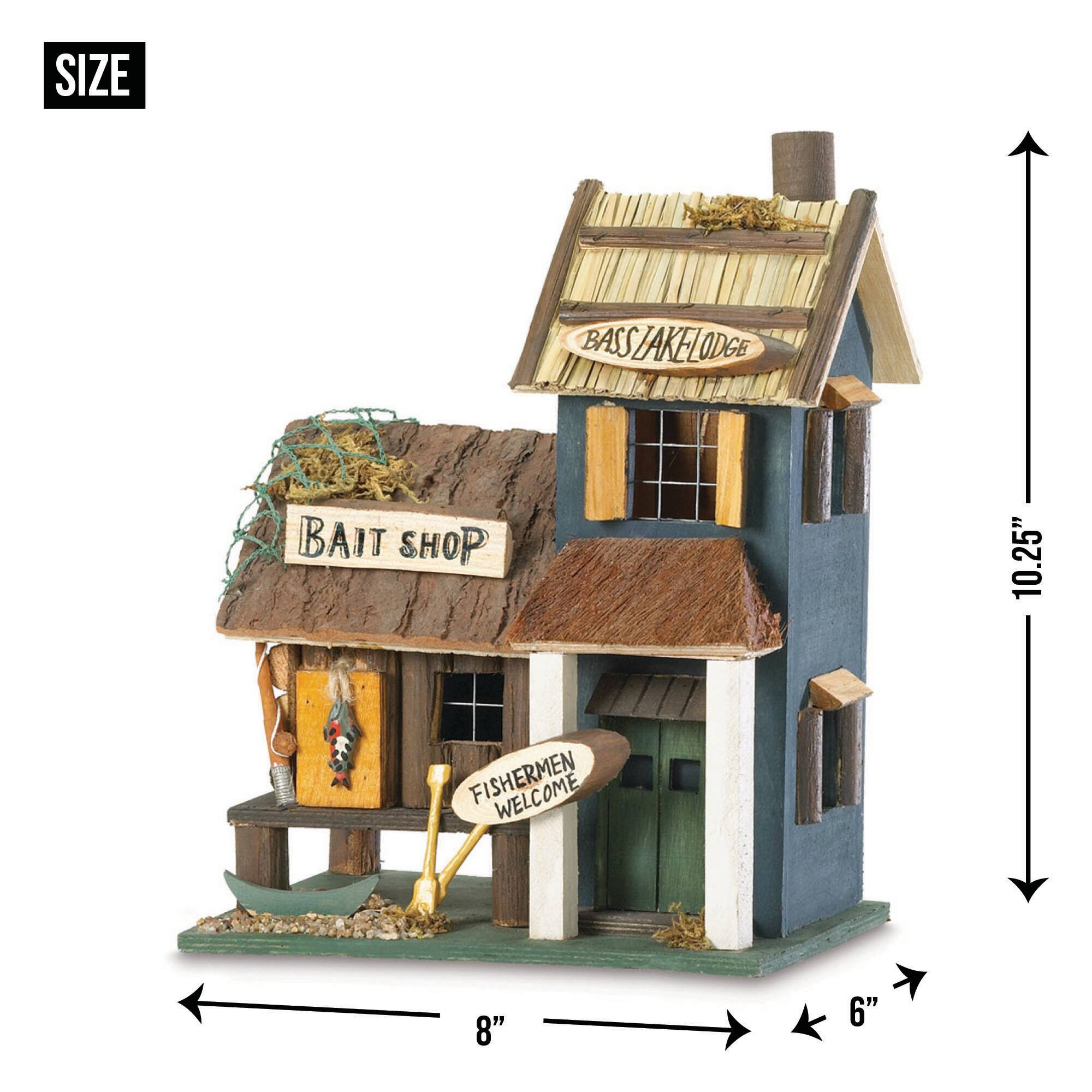 10.25" Bass Lake Lodge Birdhouse